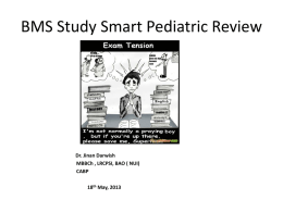 Pediatrics BMLE Course 18th May 2013