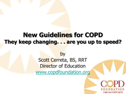 New Guidelines for COPD - American Lung Association