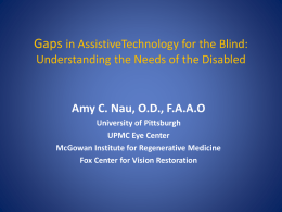A survey of demographic traits and assistive device use in a blind