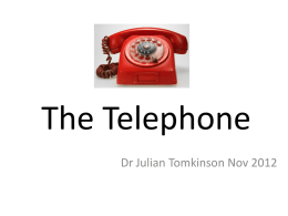 The Telephone - Manchester GP Training