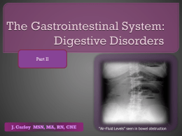 Gastrointestinal Digestive Disorders