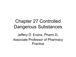 Chapter 27 Controlled Dangerous Substances