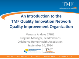 Quality Improvement Organization - Oklahoma Association for Home