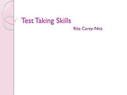 TestTakingSkills