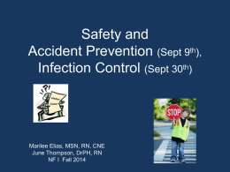Safety Infection Control Student Updated 2014