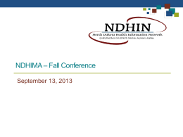 HIE - North Dakota Health Information Management Association