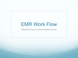 EMR Work Flow SLM