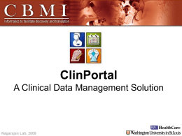 ClinPortal Overview