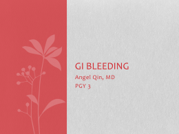 Gi bleeding - School of Medicine