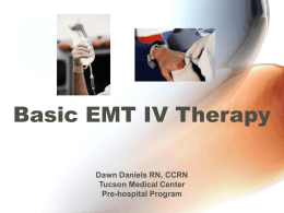Basic EMT IV Therapy