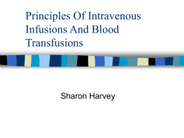 iv and blood transfusions