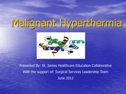 Malignant Hyperthermia (Powerpoint)