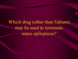 Which drug (other than Valium) may be used to terminate status