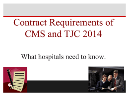 CMS2014CONTRACTSTJC - Arkansas Hospital Association