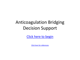 Anticoagulation Bridging Decision Support (Ver 3) 2012