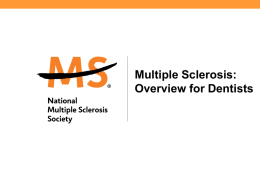 Dentists - National Multiple Sclerosis Society