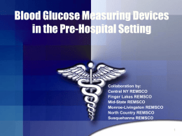 Blood Glucometry Training