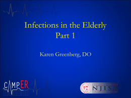 Infections in the Elderly