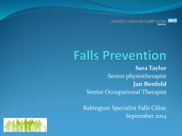 Falls Prevention presentation