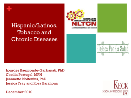 Hispanic/Latinos, Tobacco and Chronic Diseases