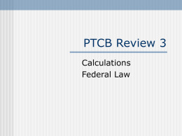 PTCB Review 3
