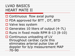 Care of the Left Ventricular Assist Patient