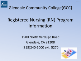 GCC Nursing Program (Generic RN) Information