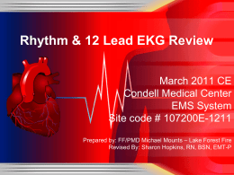 Rhythms & Cardiac Emergencies