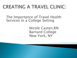 TH-6.02 Creating a Travel Clinic - N. Casten