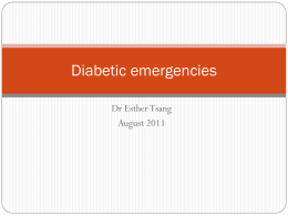 Diabetic emergencies