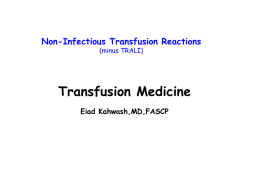 CLS 3311 Advanced Clinical Immunohematology