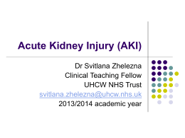Acute Kidney Injury (AKI)