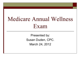 Medicare Annual Wellness Exam - Virginia Society of Medical