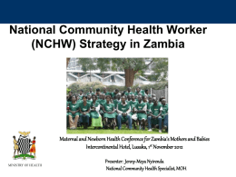 Jenny-Meya Nyirenda - Zambia UK Health Workforce Alliance