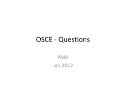 OSCE (Question)