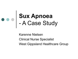 Sux Apnoea - A Case Study