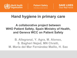 Hand hygiene in primary health care
