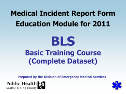 BLS MIRF Education Module