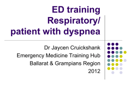 Respiratory dyspnea presentation - Part 1