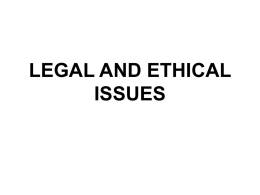 LEGAL AND ETHICAL ISSUES - Alabama Community College System