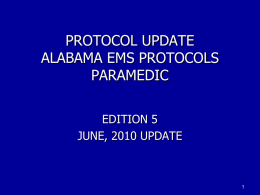 ALABAMA EMS PROTOCOLS - East Alabama EMS, Inc