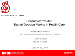 01.13.11_Consumer-Provider Shared Decision
