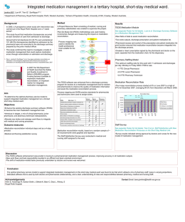 Integrated medication management in a tertiary hospital, short