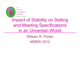 Impact of Stability on Setting and Meeting