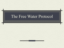 The Frazier Water Protocol