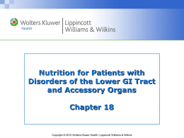 Malabsorption Disorders (cont`d)