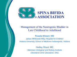 Management of the Neurogenic Bladder in Late Childhood to