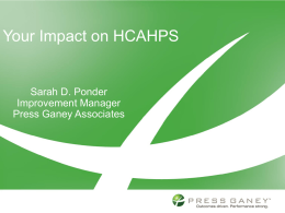 Your Impact on HCAHPS
