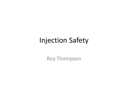 Injection Safety