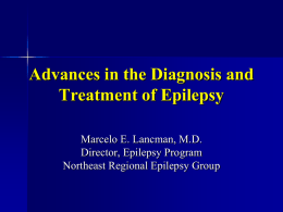 Diagnosing and treating epilepsy